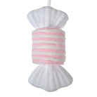 Christmas pendant 11x8x20 cm pink white synthetic by Clayre & Eef.