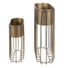 Stehendes Pflanzenhalter-Set (2) 62x26x74 / 47x20x52 cm von Clayre & Eef.