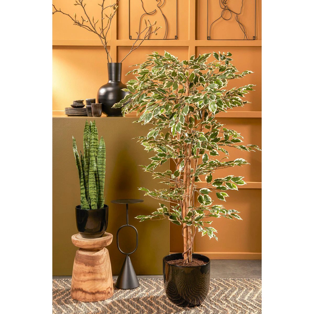 Artificial plant Ficus Green by Mica Decorations