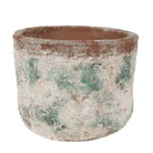 Blumentopf Ø 19x15 cm Beige Grün Terrakotta von Clayre & Eef.