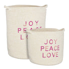 Storage basket set White by Mica Decorations