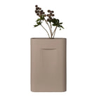 Vase - Vase in ceramic, brown, 24x8,5x35,5 cm by EMIRELLE