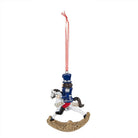 Decoration nutcracker on rocking horse 7x2x10 cm by Clayre & Eef.