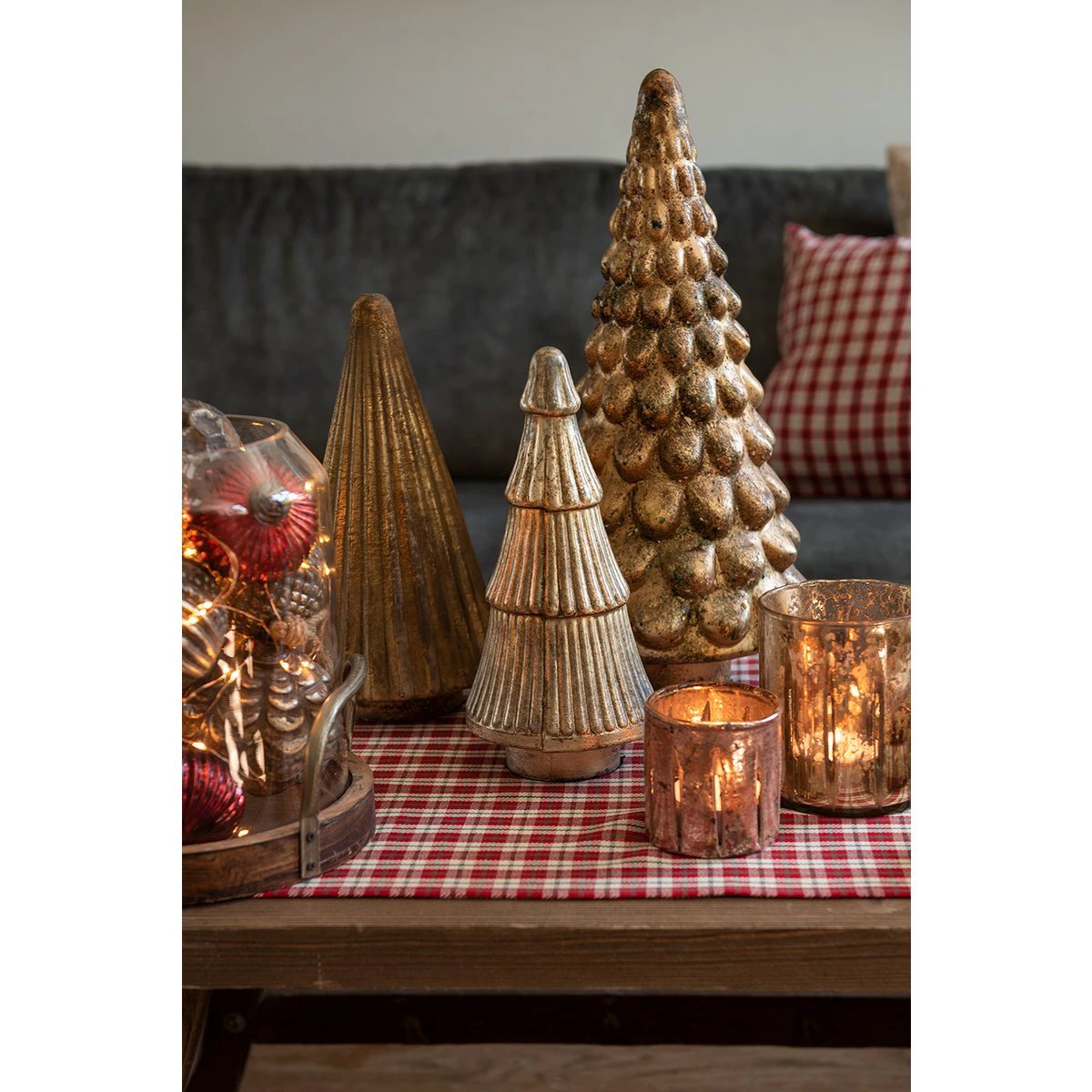 Decoration Christmas tree Ø 15x32 cm by Clayre & Eef.