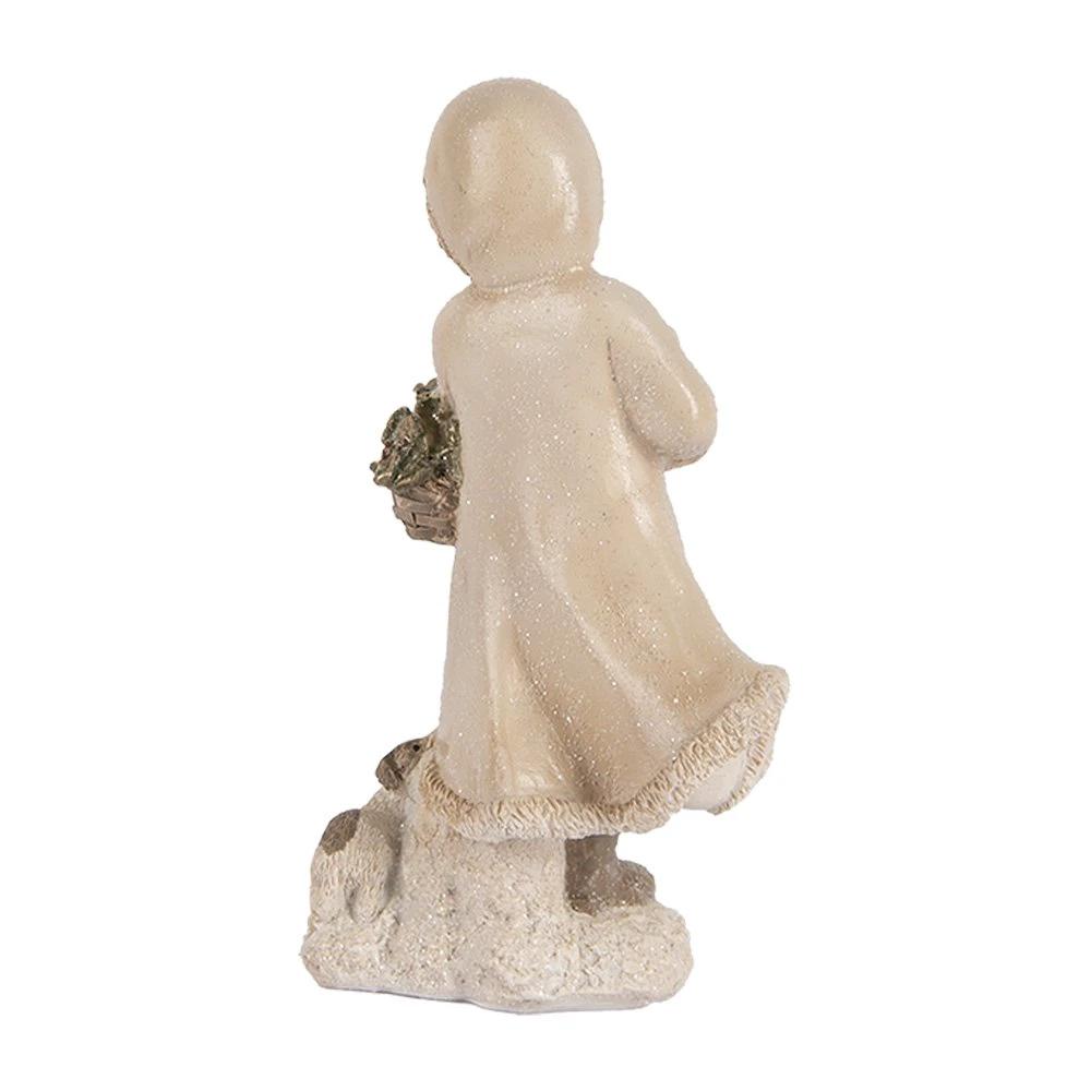 Decoration image child 10x7x17 cm beige plastic by Clayre & Eef.