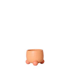 Hummingbird Home | Rolling peach flower pot - Peach colored ceramic decorative pot Ø6cm by Kolibri Company