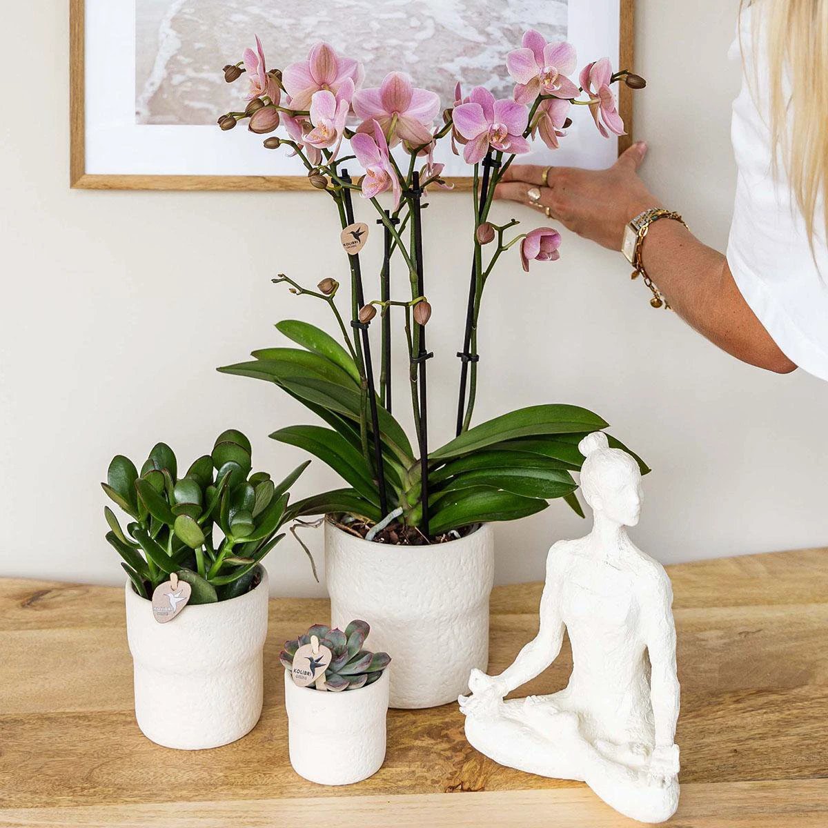 Kolibri Home | Rustic sierpot - White - Ø6cm by Kolibri Company