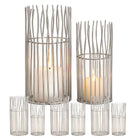 Lantern 8-piece set 2 x 4 VE candle holder tea light holder Loft black or silver candle holder by Voglrieder kreatives Wohnen