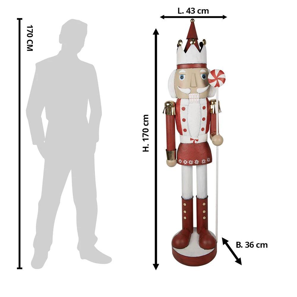 Decoration nutcracker 43x36x170 cm by Clayre & Eef.