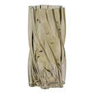 Vase - Vase, mouth blown glass, smoked green, ø12,5x25 cm by EMIRELLE