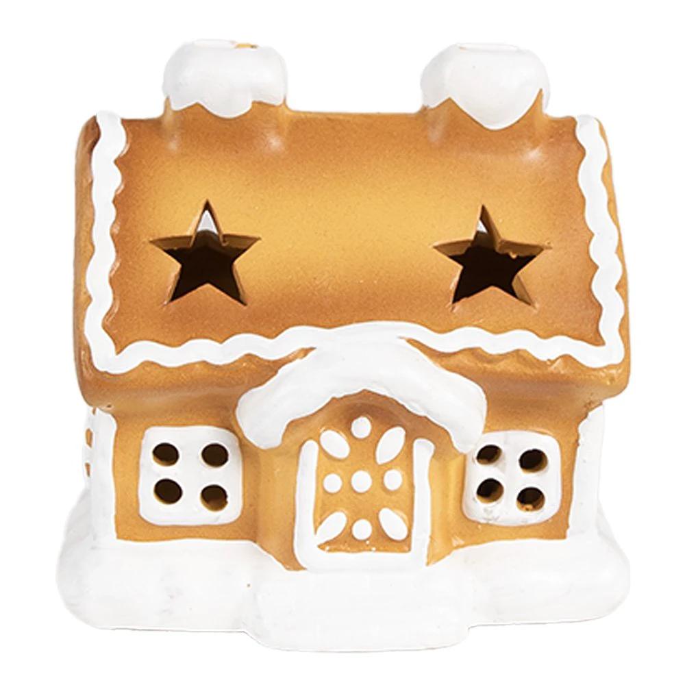 Decoration house with LED 11x9x11 cm by Clayre & Eef.