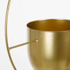 Flowerpot hanging inside Dexter Gold by Mica Decorations