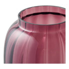 Vase, mouth blown glass, smoked red, ø17x21 cm by EMIRELLE