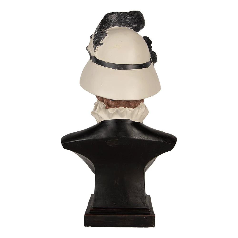 Dekorationsfigur Frau 27x21x48 cm beige aus Kunststoff von Clayre & Eef.