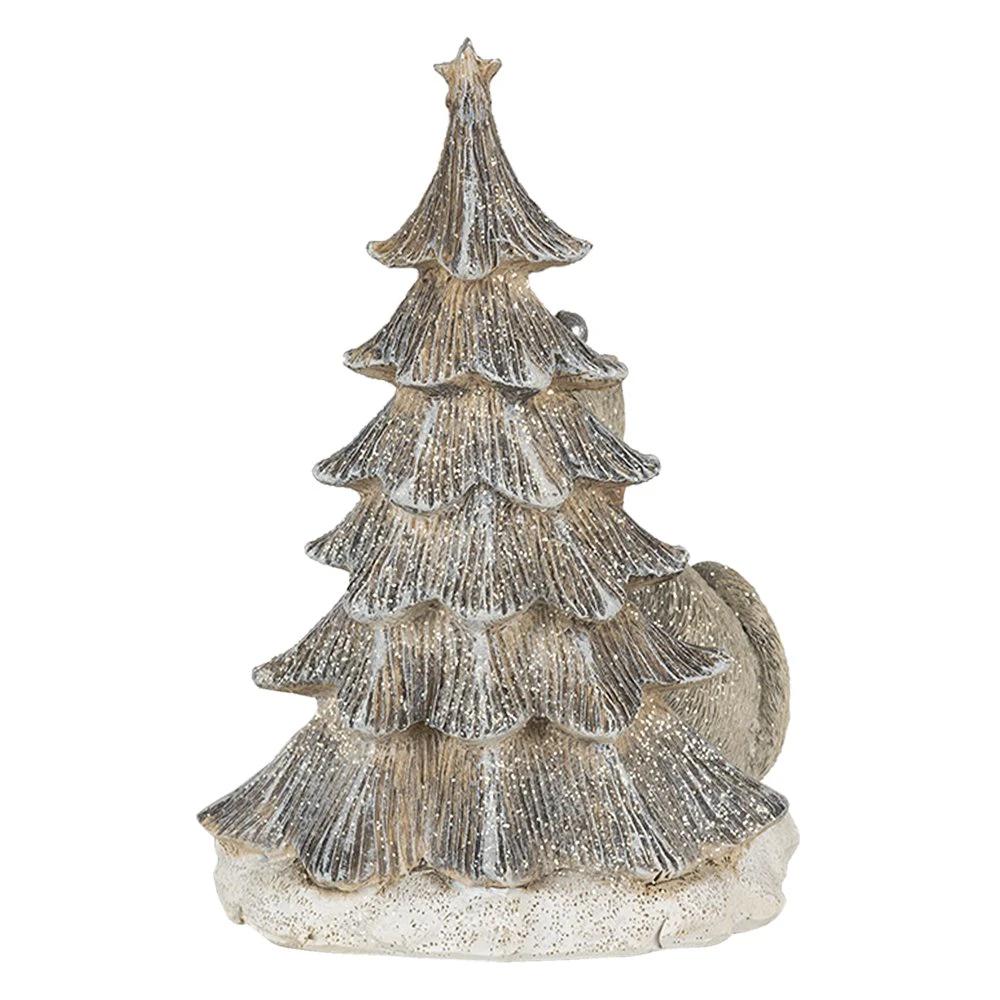 Dekorationskatze am Weihnachtsbaum, LED, 12x9x16 cm von Clayre & Eef.