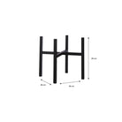 Plant stand Ascot Black by Mica Decorations