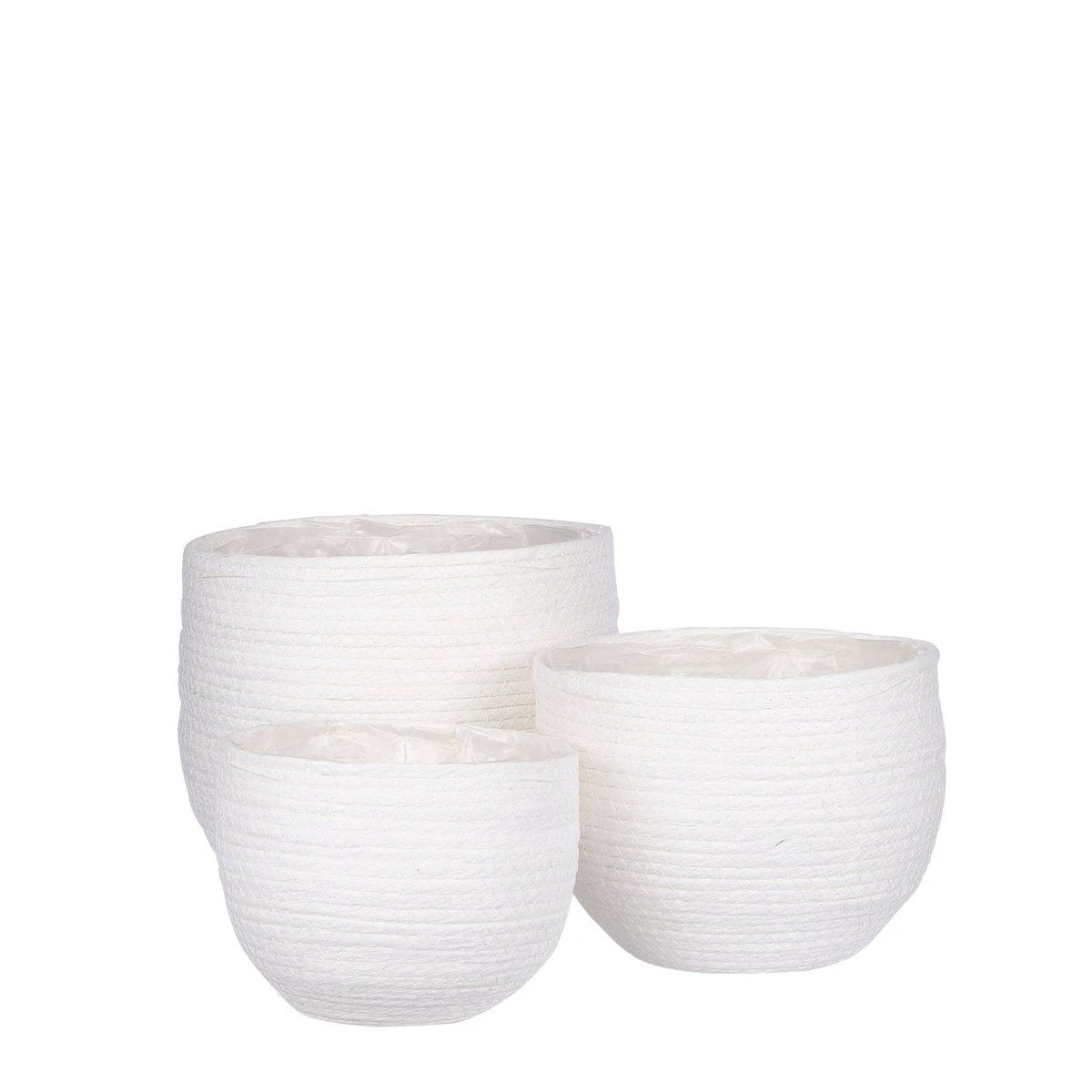 Plant basket set Jorck Off-white by Mica Decorations