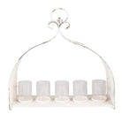 Tealight holder 53x16x50 cm beige iron tealight holder by Clayre & Eef.