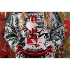 Decoration nutcracker on rocking horse 24x9x30 cm by Clayre & Eef.