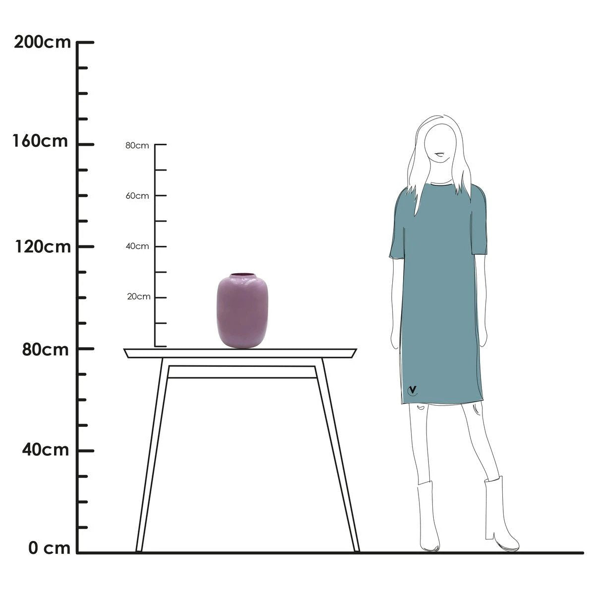Vaas - Artic light pink by Vase The World