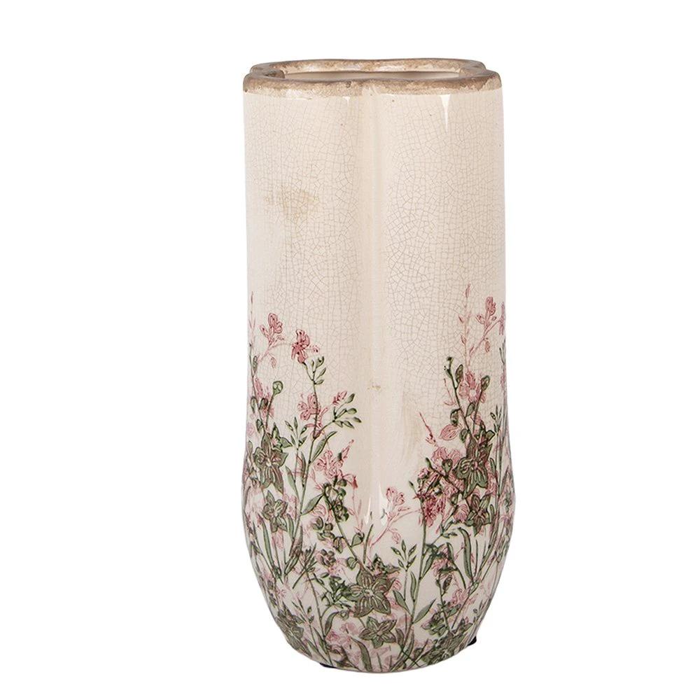 Vase Ø 15x30 cm Beige Keramik von Clayre & Eef.