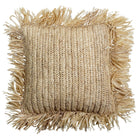 Throw Pillow with filling | Decorative Cushion | Sofa Pillow GANDI made of Raffia by Soeji