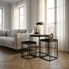 Side table Beth Black by Mica Decorations