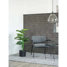 Monstera - Green, PE Plastic/Polyester/Wire/Cement, 17x18x90 cm by EMIRELLE