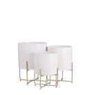 Plantenstandaard set Aries Wit by Mica Decorations