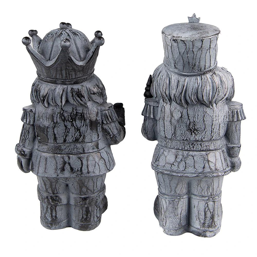 Dekoration Nussknacker (Set von 2) 11x8x21 cm von Clayre & Eef.