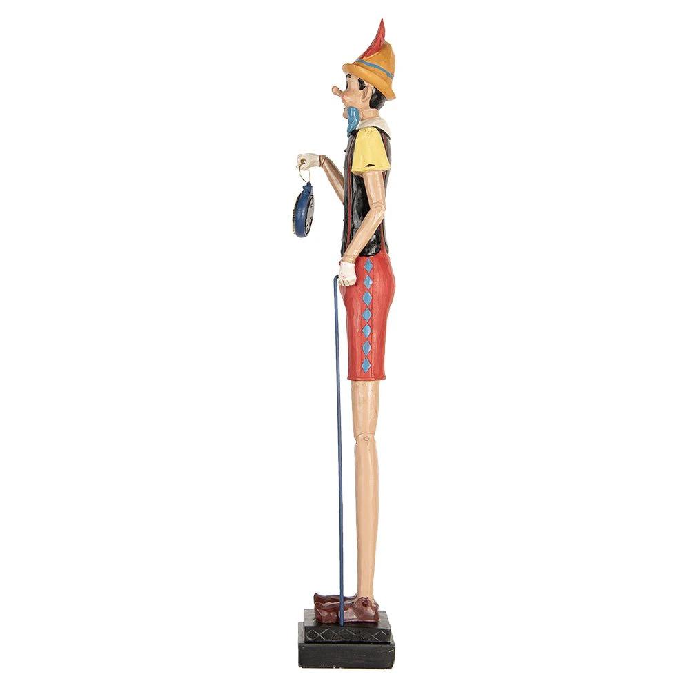 Decoration image Pinocchio 12x11x68 cm beige plastic by Clayre & Eef.