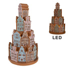 Decoration house with LED Ø 18x33 cm / 3xaaa by Clayre & Eef.
