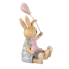 Decoration Statue Rabbit 8x6x10 cm Brown Plastic by Clayre & Eef.