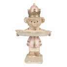 Decoration Statue Bear 14x13x24 cm Beige Plastic by Clayre & Eef.