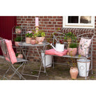 Flowerpot Ø 20x19 cm pink ceramic flower flowerpot inside by Clayre & Eef.
