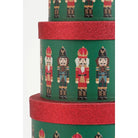 Christmas storage boxes set Green by Mica Decorations