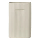 Vase - Vase in ceramic, grey, 16,5x6,5x26 cm by EMIRELLE