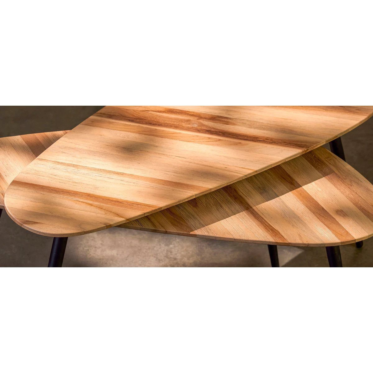 Side table set Jailey Brown by Mica Decorations
