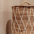 Laundry Basket with Lid KISA made from Banana Fibre by Soeji