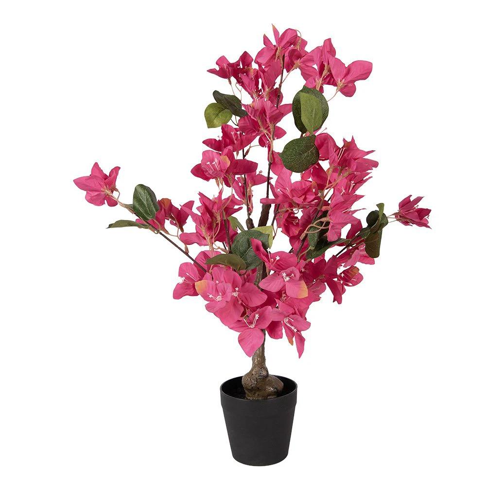 Artificial tree Bougainvillea 25x25x60 cm Pink Plastic by Clayre & Eef.