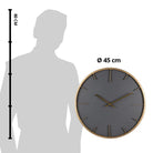Wandlex Ø 45x4 cm / 1xAA by Clayre & Eef.