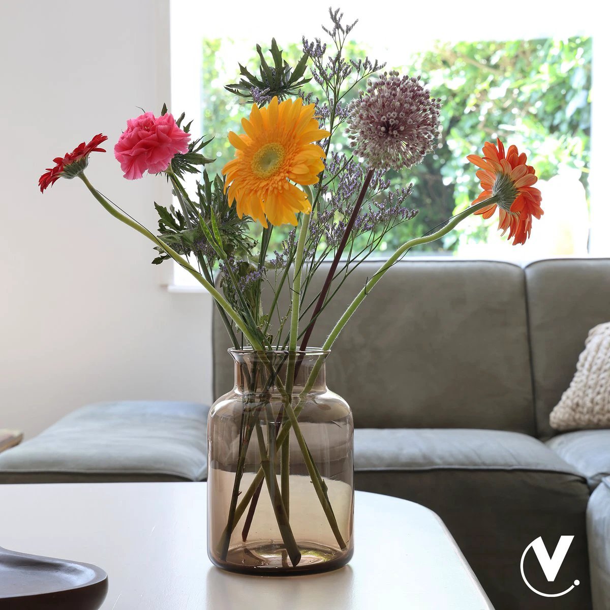 Vase - Kama taupe (set of 4 pieces) by Vase The World