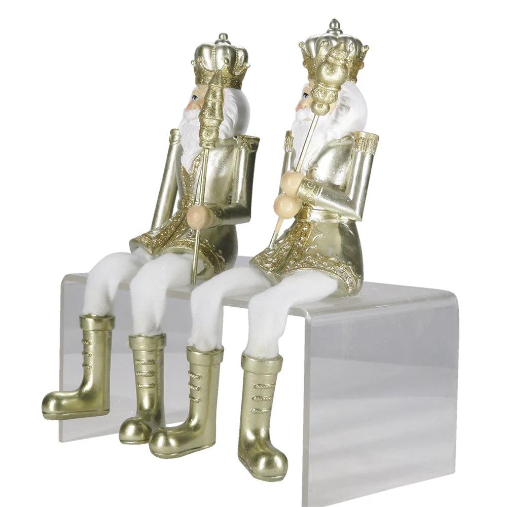 Dekorativer Nussknacker (Set aus 2) 6x6x12/21 cm von Clayre & Eef.