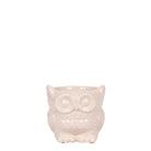 Hummingbird Home | Owl flower pot - Nude colored ceramic decorative pot - pot size Ø6cm by Kolibri Company