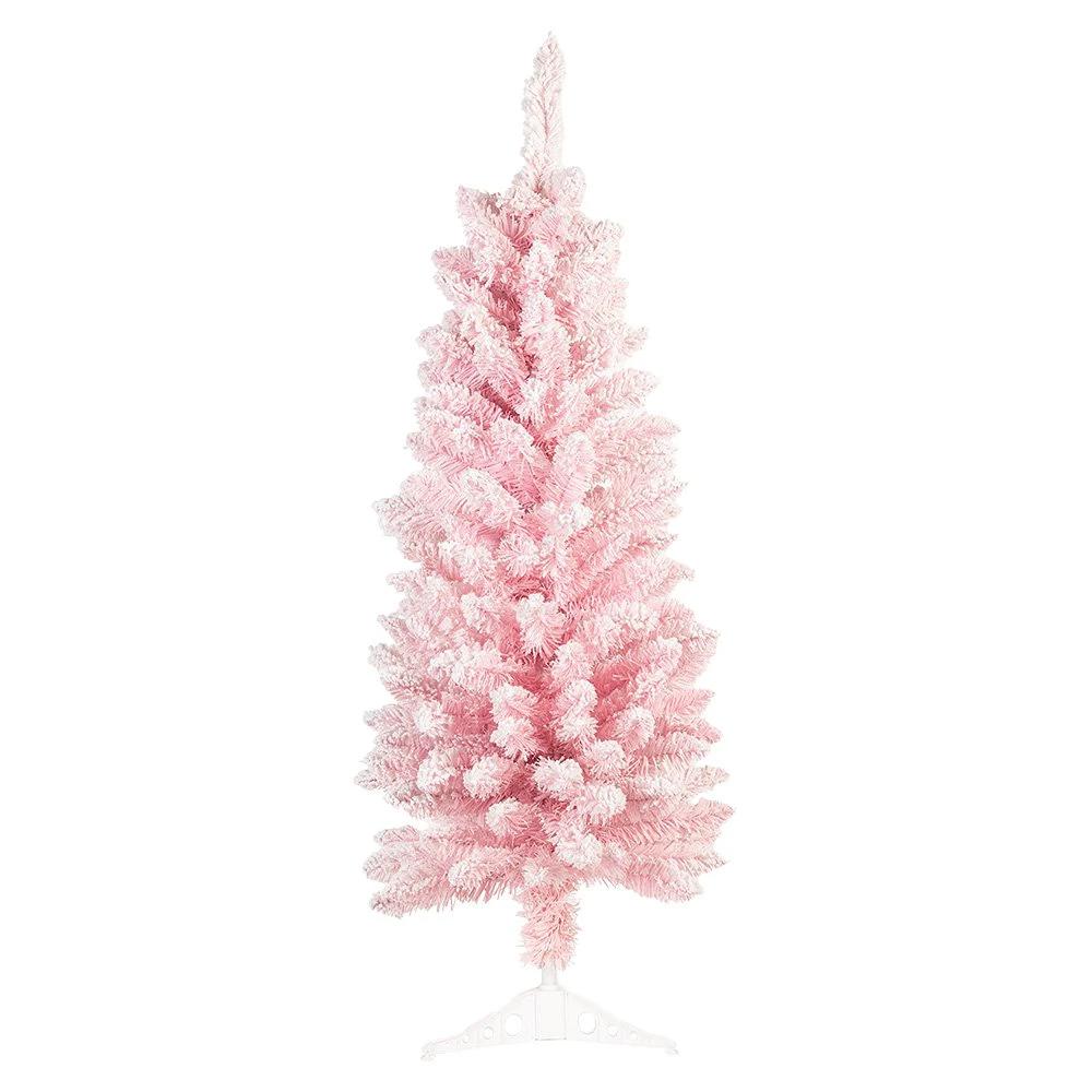 Christmas tree pink, plastic 45x45x120 cm by Clayre & Eef.