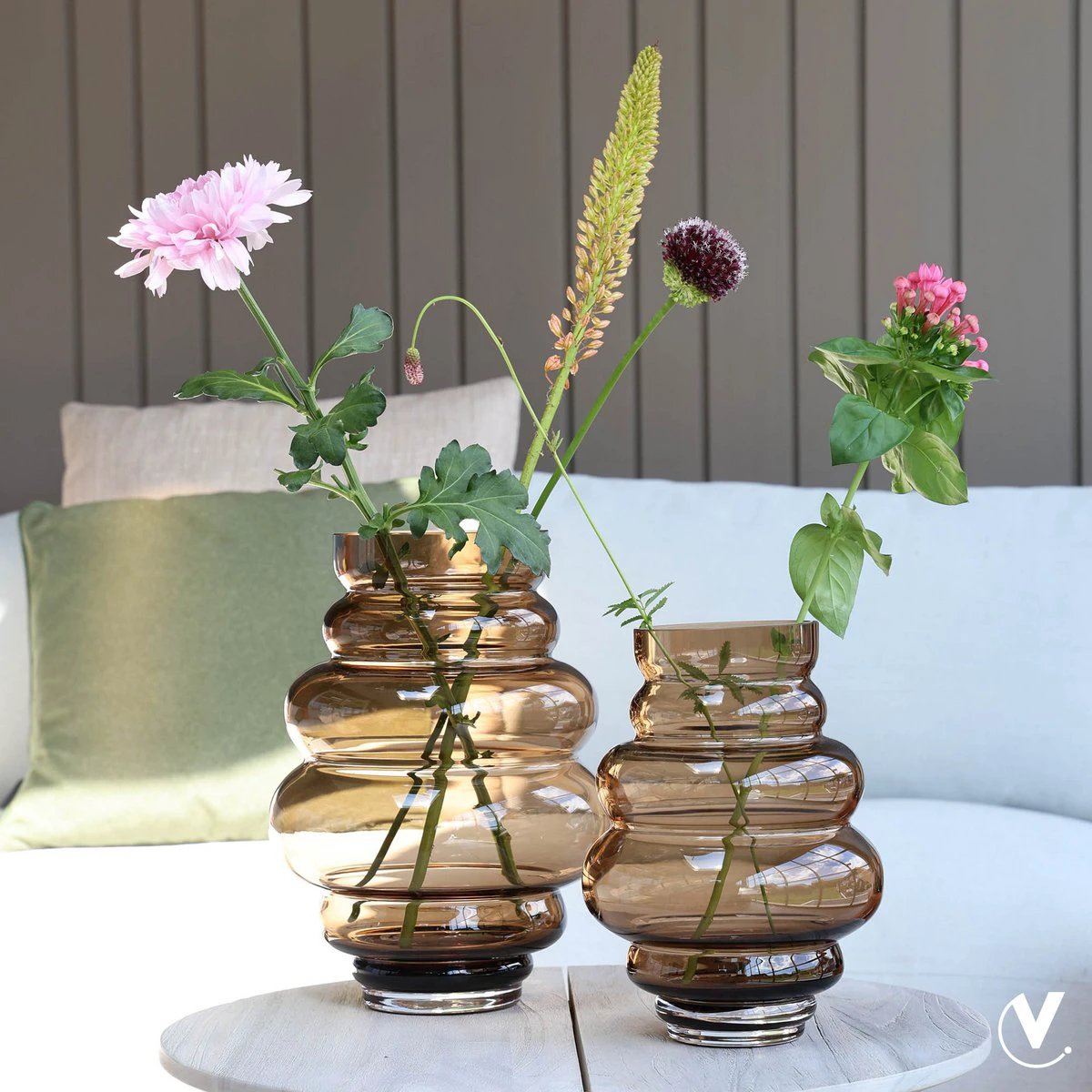 Vase - Maputo Taupe by Vase The World