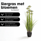 Artificial Plant Ornamental Grass Purple by Mica Decorations