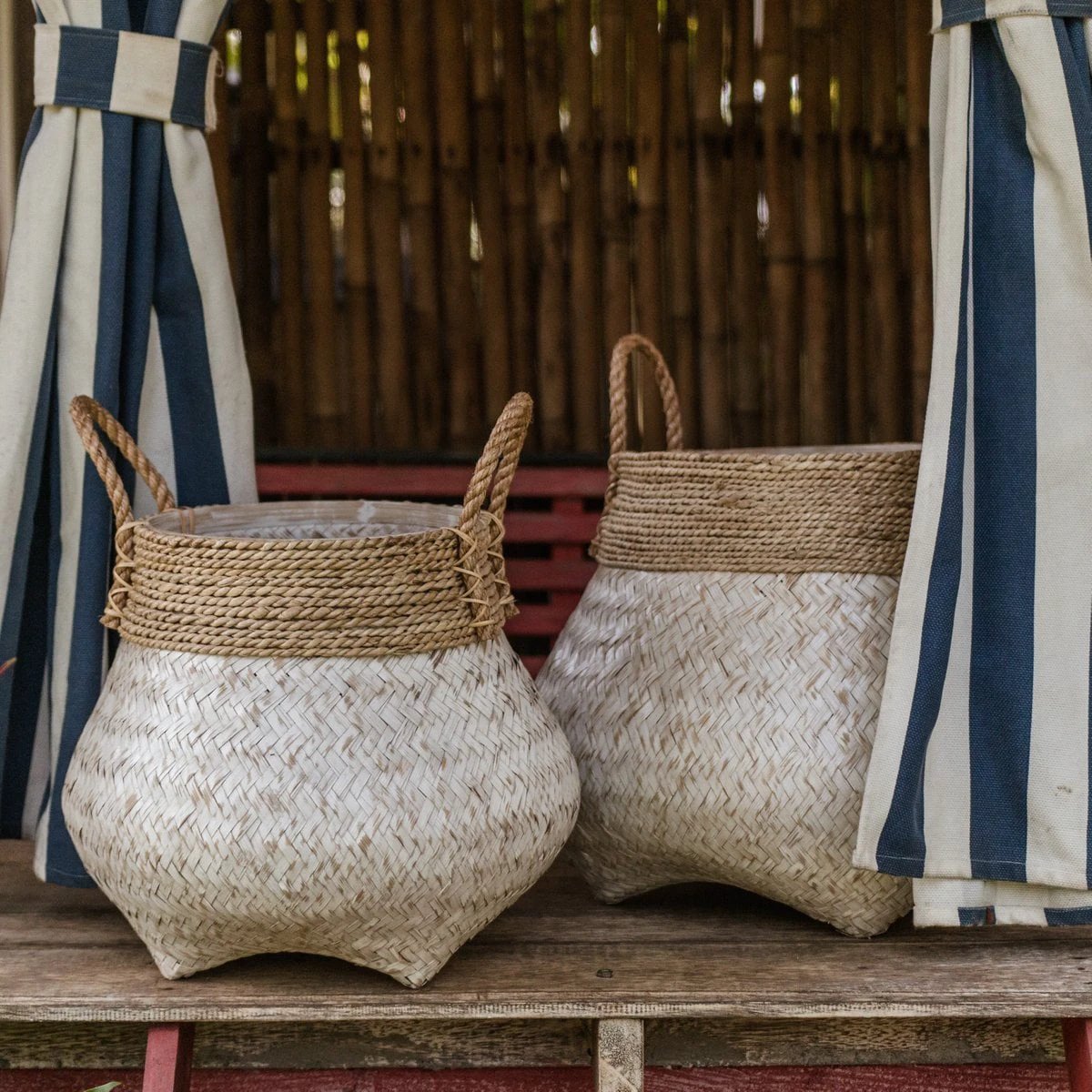 Basket | Laundry Basket | Plant Basket BENOA made from Bamboo (2 sizes) by Soeji