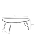Side table set Jailey Black by Mica Decorations