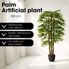 Artificial plant Raphis Palm Green by Mica Decorations